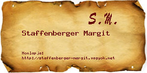 Staffenberger Margit névjegykártya