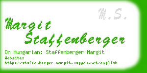 margit staffenberger business card